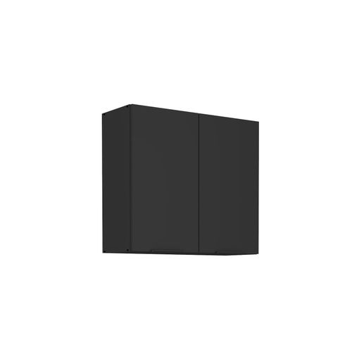 4255832100268 - Küchen Hängeschrank 80 cm SIENA Schwarz Küche Küchenzeile Küchenblock 4255832100268 - Küchen Hängeschrank 80 cm SIENA Schwarz Küche Küchenzeile Küchenblock