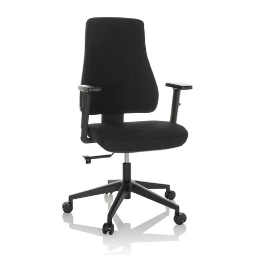 4251084676599 - Profi Bürostuhl MATHES Stoff mit Armlehnen (höhenverstellbar) hjh OFFICE