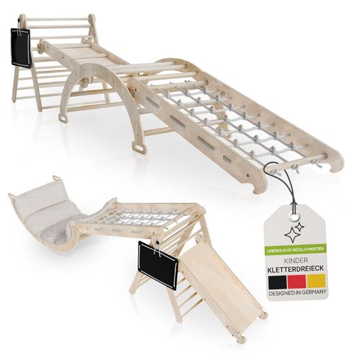 4262437184715 - Kletterdreieck Movario Groß - Indoor Klettergerüst Kletterdreieck und Kletterbogen Rutsche 4262437184715 - Kletterdreieck Movario Groß - Indoor Klettergerüst Kletterdreieck und Kletterbogen Rutsche