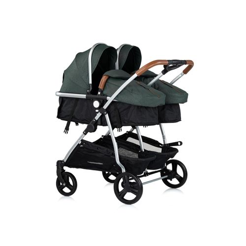 3800931062903 - Geschwisterkinderwagen Duo Smart klappbar umbaubar verstellbar Fußsack tannengrün 3800931062903 - Geschwisterkinderwagen Duo Smart klappbar umbaubar verstellbar Fußsack tannengrün
