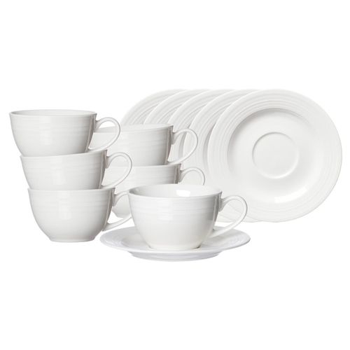 4262487293436 - Kaffeetassen mit Untertassen Levi 220 ml 6er Set 4262487293436 - Kaffeetassen mit Untertassen Levi 220 ml 6er Set
