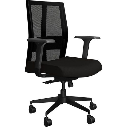 4061753291417 - Bürodrehstuhl AERO mit Armlehnen und Universalrollen Rückenlehne Sitz schwarz 4061753291417 - Bürodrehstuhl AERO mit Armlehnen und Universalrollen Rückenlehne Sitz schwarz