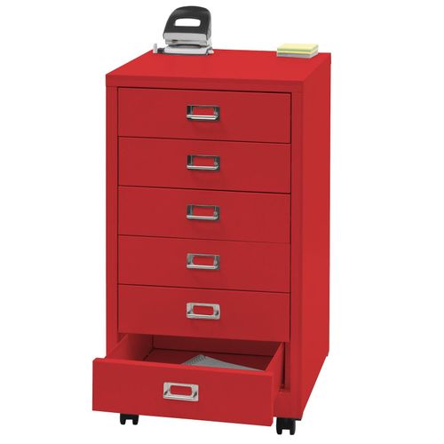 4057651821481 - Rollcontainer MCW-L49 Schubladenschrank Stahlschrank Aktenschrank Metall 75x40x41cm 6 Schubladen ~ rot 4057651821481 - Rollcontainer MCW-L49 Schubladenschrank Stahlschrank Aktenschrank Metall 75x40x41cm 6 Schubladen ~ rot