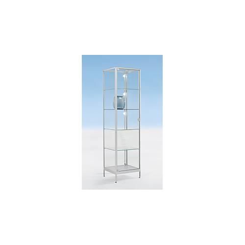 4260222862244 - Standvitrine BST Brandschutzklasse B1 5 Fächer abschließbare Flügeltür B 500 x T 500 x H 1950 mm Aluminium Glas silber 4260222862244 - Standvitrine BST Brandschutzklasse B1 5 Fächer abschließbare Flügeltür B 500 x T 500 x H 1950 mm Aluminium Glas silber