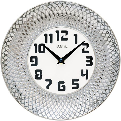 4037445157293 - Wanduhr AMS W9614 silber (silberfarben) Wanduhren Ø 27cm QuarzuhrKeramikWohnzimmerEsszimmerKücheArbeitszimmerBüroFlur 4037445157293 - Wanduhr AMS W9614 silber (silberfarben) Wanduhren Ø 27cm QuarzuhrKeramikWohnzimmerEsszimmerKücheArbeitszimmerBüroFlur