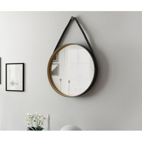 4250312105962 - Golden Style Wandspiegel Dekospiegel rund � 55 cm - Dekospiegel - in Gold - goldene Lackierung - innen und au�en in matt schwarz - Aufh�ngband in 4250312105962 - Golden Style Wandspiegel Dekospiegel rund � 55 cm - Dekospiegel - in Gold - goldene Lackierung - innen und au�en in matt schwarz - Aufh�ngband in
