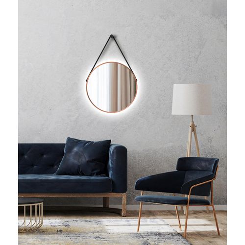 4250312114537 - - Copper Light Spiegel rund � 50 cm � runder Wandspiegel in kupfer- Wandspiegel mit led - Badspiegel rund mit hochwertigen Aluminiumrahmen 4250312114537 - - Copper Light Spiegel rund � 50 cm � runder Wandspiegel in kupfer- Wandspiegel mit led - Badspiegel rund mit hochwertigen Aluminiumrahmen