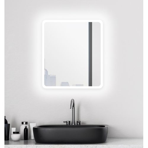 4250312110836 - Moon Badspiegel mit Beleuchtung � led Badezimmerspiegel 40x45 cm � led Spiegel mit umlaufenden Raumlicht � Spiegel mit Lichtfarbe neutralwei� � 4250312110836 - Moon Badspiegel mit Beleuchtung � led Badezimmerspiegel 40x45 cm � led Spiegel mit umlaufenden Raumlicht � Spiegel mit Lichtfarbe neutralwei� �