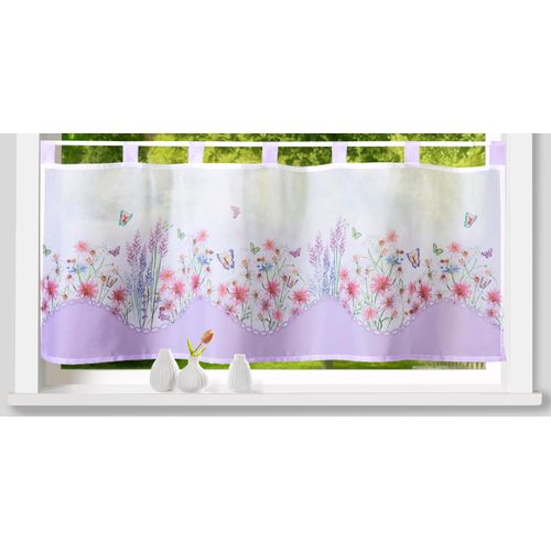 4005385833829 - Weckbrodt Scheibengardine »Leonie« (1 St) Bistro Voile bedruckt floral HxB 45x120cm Gardine Store 4005385833829 - Weckbrodt Scheibengardine »Leonie« (1 St) Bistro Voile bedruckt floral HxB 45x120cm Gardine Store
