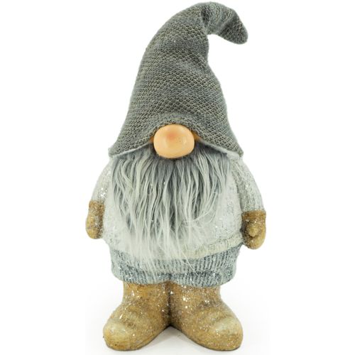 4031456152735 - Weihnachtsfigur Wichtel mit langen Pluschbart und glitzer Pullover stehend grau (grau natur) B21cm H57cm T255cm Magnesia Kunststoff Dekofiguren Dekofigur Weihnachtsdeko Höhe ca 57 cm 4031456152735 - Weihnachtsfigur Wichtel mit langen Pluschbart und glitzer Pullover stehend grau (grau natur) B21cm H57cm T255cm Magnesia Kunststoff Dekofiguren Dekofigur Weihnachtsdeko Höhe ca 57 cm