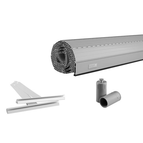 4003971390060 - Rolladenpanzer Set PVC Mini 90 x 110 cm für 40 mm Stahlrohrwellen inklusive Rolladen Aufhängefeder Alu-Endleiste Rolladenstopper grau 4003971390060 - Rolladenpanzer Set PVC Mini 90 x 110 cm für 40 mm Stahlrohrwellen inklusive Rolladen Aufhängefeder Alu-Endleiste Rolladenstopper grau