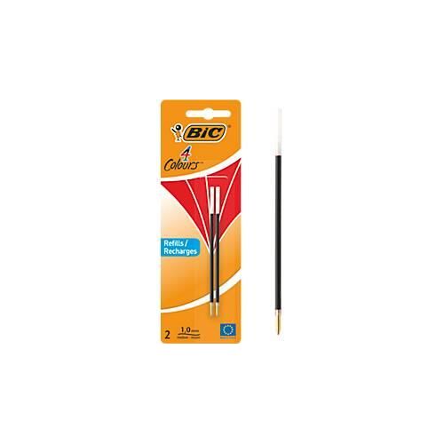 3086123397699 - BIC 4 Colours Original Nachfüllminen mittlere Spitze Rot 2er Pack