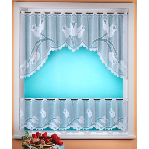 4005385829563 - Scheibengardine WECKBRODT Eliana Gardinen Gr 60 cm Stangendurchzug 160 cm weiß Scheibengardinen halbtransparent Gardine 4005385829563 - Scheibengardine WECKBRODT Eliana Gardinen Gr 60 cm Stangendurchzug 160 cm weiß Scheibengardinen halbtransparent Gardine