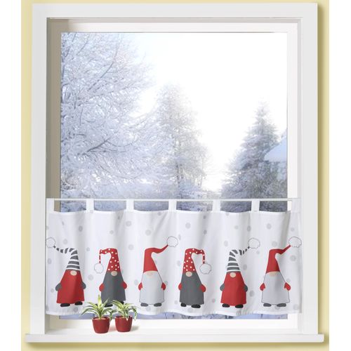 4005385829129 - Weckbrodt Scheibengardine »Weihnachtswichtel« (1 St) Bistro Gardine Weihnachten blickdicht HxB 45x120 cm Store