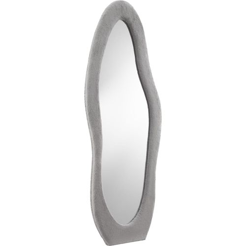 4251744817379 - Ganzkörperspiegel SALESFEVER Bristol Spiegel Höhe 160 cm grau (hellgrau) B60cm H160cm T35cm MDF Polyester Spiegelglas Spiegel Rahmen wellenförmig aus Kunstfell 4251744817379 - Ganzkörperspiegel SALESFEVER Bristol Spiegel Höhe 160 cm grau (hellgrau) B60cm H160cm T35cm MDF Polyester Spiegelglas Spiegel Rahmen wellenförmig aus Kunstfell