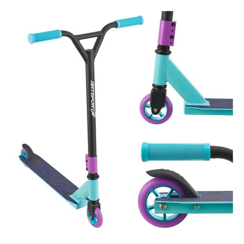 4260565526353 - Stunt Scooter Retro Purple - Trick Roller für Kinder & Jugendliche - Tretroller Blau Schwarz 4260565526353 - Stunt Scooter Retro Purple - Trick Roller für Kinder & Jugendliche - Tretroller Blau Schwarz