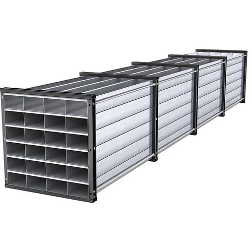 4251305418267 - eurokraft pro Wabenregal HxBxT 1000 x 1000 x 6000 mm 24 Wannen 4 x 6 Fächer 4251305418267 - eurokraft pro Wabenregal HxBxT 1000 x 1000 x 6000 mm 24 Wannen 4 x 6 Fächer