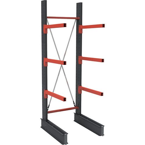 4061753293879 - Kragarmregal Igor einseitig HxB 4000 x 1200 mm Abstand 1000 mm Grundregal 4061753293879 - Kragarmregal Igor einseitig HxB 4000 x 1200 mm Abstand 1000 mm Grundregal
