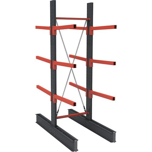 4061753293930 - Kragarmregal Igor doppelseitig HxB 4000 x 1200 mm Abstand 1000 mm Grundregal 4061753293930 - Kragarmregal Igor doppelseitig HxB 4000 x 1200 mm Abstand 1000 mm Grundregal