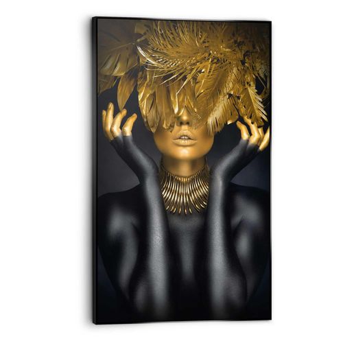 8714597662597 - Wandbild REINDERS Golden Feathers Bilder Gr B H T 70 cm x 118 cm x 37 cm goldfarben (gold) Kunstdrucke 8714597662597 - Wandbild REINDERS Golden Feathers Bilder Gr B H T 70 cm x 118 cm x 37 cm goldfarben (gold) Kunstdrucke