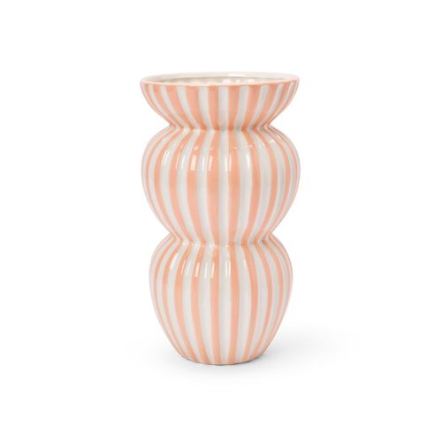 4063676953717 - Vase - Apricot Gestreift - Keramik 4063676953717 - Vase - Apricot Gestreift - Keramik