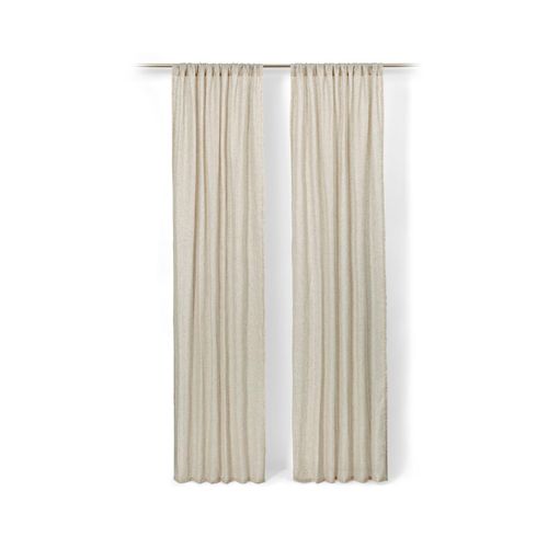 4063676673158 - 2 Vorhangschals Beige - Leinen 4063676673158 - 2 Vorhangschals Beige - Leinen