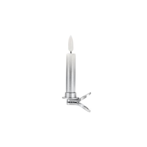 4063676663395 - - 12 LED-Weihnachtsbaumkerzen - silber