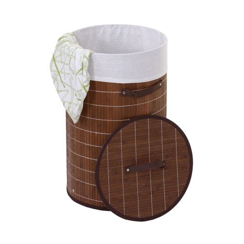 4057651247571 - Wäschekorb MCW-C21 Laundry Wäschebox Wäschesammler Wäschebehälter Wäschetonne Bambus rund 59x35cm 50l ~ braun 4057651247571 - Wäschekorb MCW-C21 Laundry Wäschebox Wäschesammler Wäschebehälter Wäschetonne Bambus rund 59x35cm 50l ~ braun