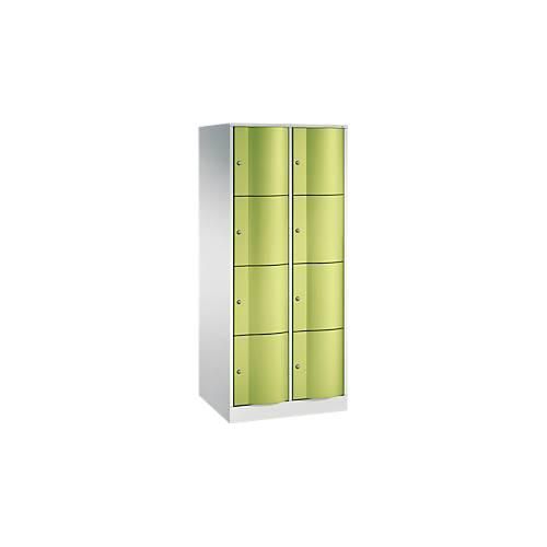 4050646602843 - C+P XL-Schließfachschrank Resisto H1950xB772xT640 Korpus Lichtgrau Türen Lichtblau 2 Abteile 8 Fächer 4050646602843 - C+P XL-Schließfachschrank Resisto H1950xB772xT640 Korpus Lichtgrau Türen Lichtblau 2 Abteile 8 Fächer