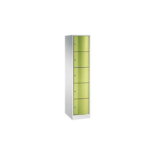 4025314710618 - RESISTO Schließfachschrank HxBxT 1950 x 396 x 540 5 Fächer lichtgrau RAL 7035 lichtgrau RAL 7035 4025314710618 - RESISTO Schließfachschrank HxBxT 1950 x 396 x 540 5 Fächer lichtgrau RAL 7035 lichtgrau RAL 7035