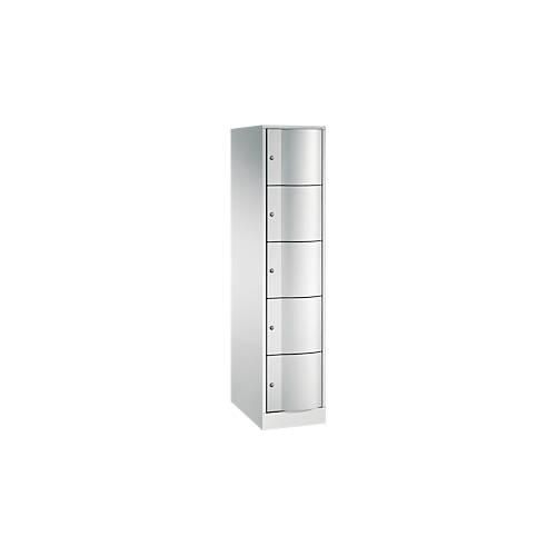 4061261434979 - C+P XL-Schließfachschrank Resisto H1950xB396xT640 Korpus Lichtgrau Türen Viridingrün 1 Abteil 5 Fächer 4061261434979 - C+P XL-Schließfachschrank Resisto H1950xB396xT640 Korpus Lichtgrau Türen Viridingrün 1 Abteil 5 Fächer