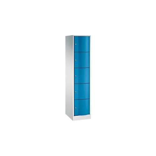 4025314048643 - C+P Schließfachschrank Resisto H1950xB396xT540 Korpus Lichtgrau Türen Rubinrot 1 Abteil 5 Fächer 4025314048643 - C+P Schließfachschrank Resisto H1950xB396xT540 Korpus Lichtgrau Türen Rubinrot 1 Abteil 5 Fächer