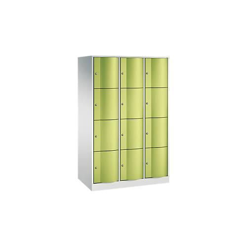 4055404440903 - C+P XL-Schließfachschrank Resisto H1950xB1148xT640 Korpus Lichtgrau Türen Lichtgrau 3 Abteile 12 Fächer 4055404440903 - C+P XL-Schließfachschrank Resisto H1950xB1148xT640 Korpus Lichtgrau Türen Lichtgrau 3 Abteile 12 Fächer
