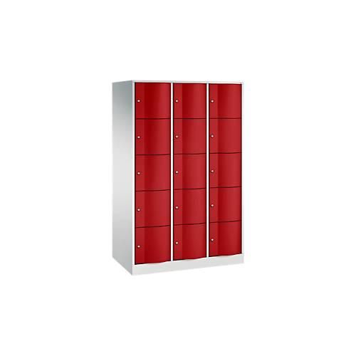 4050646105443 - C+P XL-Schließfachschrank Resisto H1950xB1148xT640 Korpus Lichtgrau Türen Lichtgrau 3 Abteile 15 Fächer 4050646105443 - C+P XL-Schließfachschrank Resisto H1950xB1148xT640 Korpus Lichtgrau Türen Lichtgrau 3 Abteile 15 Fächer