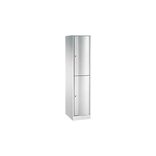 4061261436683 - Garderobenspind Resisto 1 Abteil 2 Fächer B 396 x T 540 x H 1950 mm Lichtgrau Lichtgrau 4061261436683 - Garderobenspind Resisto 1 Abteil 2 Fächer B 396 x T 540 x H 1950 mm Lichtgrau Lichtgrau