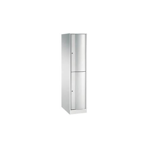 4061261437352 - Garderobenspind Resisto 1 Abteil 2 Fächer B 396 x T 640 x H 1950 mm Lichtgrau Lichtblau 4061261437352 - Garderobenspind Resisto 1 Abteil 2 Fächer B 396 x T 640 x H 1950 mm Lichtgrau Lichtblau