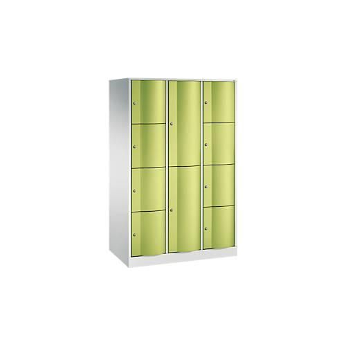 4060061147843 - C+P XL-Kombi-Schließfachschrank Resisto H1950xB1148xT640 Korpus Lichtgrau Türen Lichtgrau 3 Abteile 10 Fächer 4060061147843 - C+P XL-Kombi-Schließfachschrank Resisto H1950xB1148xT640 Korpus Lichtgrau Türen Lichtgrau 3 Abteile 10 Fächer