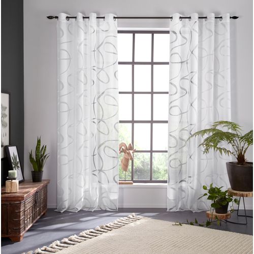 6930325749701 - Gardine BRUNO BANANI Tilo Gr 3 weiß Gardinen 225cm Ösen 140cm Polyester Viskose transparent Ausbrenner gewebt verschiedene Größen B140cm H225cm 6930325749701 - Gardine BRUNO BANANI Tilo Gr 3 weiß Gardinen 225cm Ösen 140cm Polyester Viskose transparent Ausbrenner gewebt verschiedene Größen B140cm H225cm