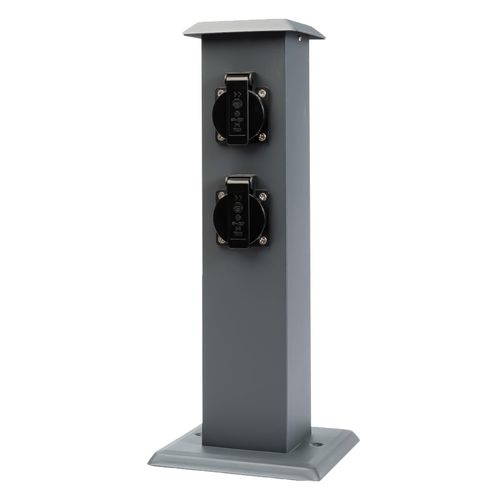 4260649283295 - Grafner® Steckdosensäule anthrazit mit 4 Außensteckdosen Edelstahl Gartensteckdose Energiesäule 4260649283295 - Grafner® Steckdosensäule anthrazit mit 4 Außensteckdosen Edelstahl Gartensteckdose Energiesäule