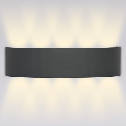 4260649282908 - Grafner® LED Aluminium Wandlampe Up Down Außenleuchte Innenleuchte Modern WL10952 4260649282908 - Grafner® LED Aluminium Wandlampe Up Down Außenleuchte Innenleuchte Modern WL10952