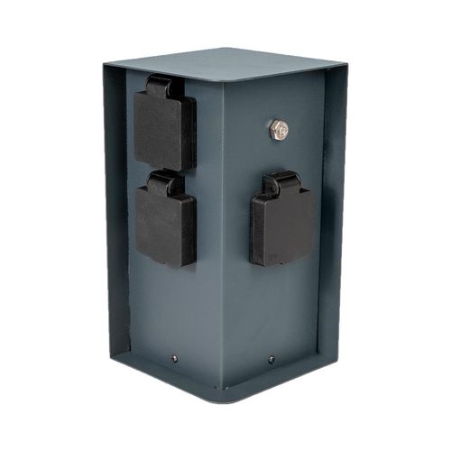 4260649283134 - Grafner® Steckdosensäule anthrazit mit Dämmerungssensor Edelstahl Gartensteckdose Energiesäule AS109 4260649283134 - Grafner® Steckdosensäule anthrazit mit Dämmerungssensor Edelstahl Gartensteckdose Energiesäule AS109