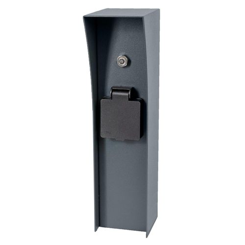 4260649283288 - Grafner® Steckdosensäule anthrazit mit Dämmerungssensor Edelstahl Gartensteckdose Energiesäule 4260649283288 - Grafner® Steckdosensäule anthrazit mit Dämmerungssensor Edelstahl Gartensteckdose Energiesäule