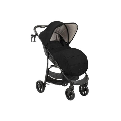 3800171210652 - Kikkaboo Kombikinderwagen 3 in 1 Selina Autositz Adapter Babywanne Wickeltasche schwarz uni
