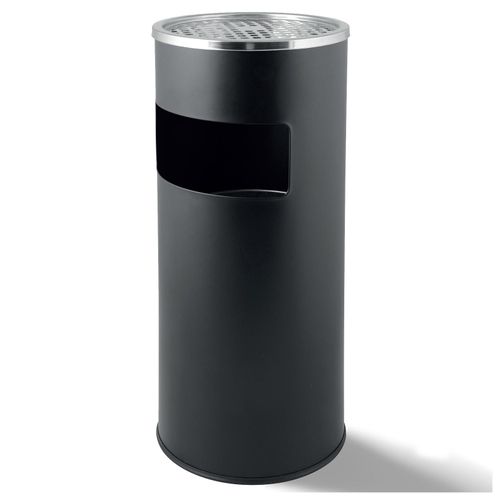4260649284889 - Grafner® 2in1 Edelstahl Standaschenbecher mit Mülleimer 30 Liter Pulverbeschichtung schwarz 4260649284889 - Grafner® 2in1 Edelstahl Standaschenbecher mit Mülleimer 30 Liter Pulverbeschichtung schwarz