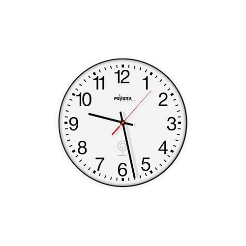 4250594505221 - Peweta Funkwanduhr Ø 300 mm weißes Kunststoffgehäuse DCF77 Mineralglas Batteriebetrieb 4250594505221 - Peweta Funkwanduhr Ø 300 mm weißes Kunststoffgehäuse DCF77 Mineralglas Batteriebetrieb