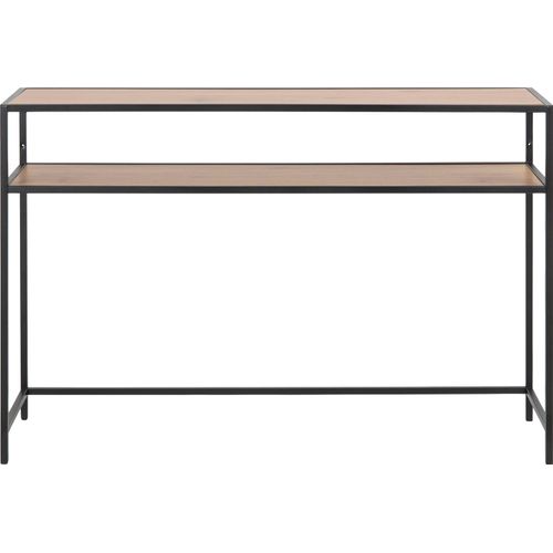 5713941128621 - Konsolentisch ACTONA GROUP braun (matt wildeiche matt schwarz matt wildeiche) B120cm H79cm T35cm Tische Metallgestell und 1 Einlegeboden Breite 120 cm in weiteren Varianten