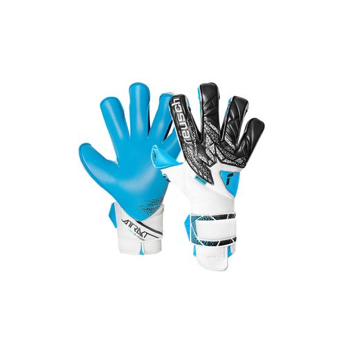 4060485557419 - Torwarthandschuhe REUSCH Attrakt Aqua Evolution Damen Gr 105 schwarz-weiß (weiß schwarz) 49% Elastodien 40% Polyester 5% Polyamid 6% Polyurethan mehrfarbig Handschuhe mit Evolution Cut