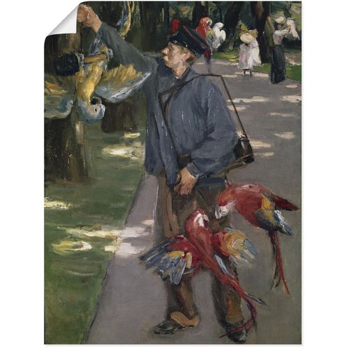 4055327553902 - Wandbild ARTLAND Der Papageienmann 1901 1902 Bilder Gr B H 45 cm x 60 cm Poster Mann 1 St bunt Bild Poster Bilder als Leinwandbild Wandaufkleber oder in versch Größen