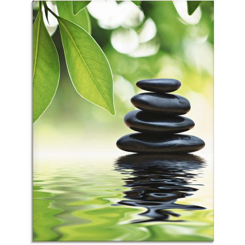 4058661598561 - Glasbild ARTLAND Zen Steinpyramide auf Wasseroberfläche Bilder Gr B H 60 cm x 80 cm Glasbild Zen 1 St grün Glasbilder in verschiedenen Größen 4058661598561 - Glasbild ARTLAND Zen Steinpyramide auf Wasseroberfläche Bilder Gr B H 60 cm x 80 cm Glasbild Zen 1 St grün Glasbilder in verschiedenen Größen