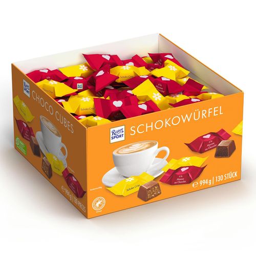4000417676108 - Ritter SPORT Würfel Mix 130ST Schokolade 130 Pralinen 4000417676108 - Ritter SPORT Würfel Mix 130ST Schokolade 130 Pralinen